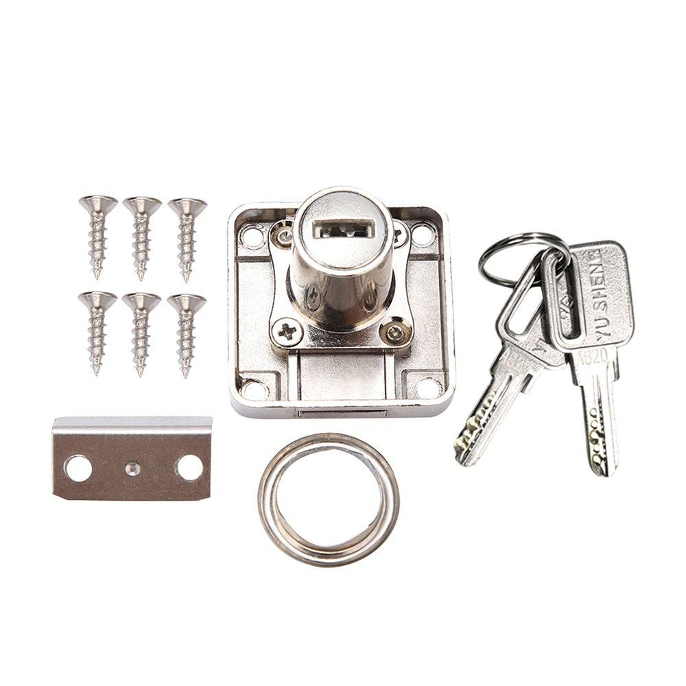 Security Furniture Drawer Lock Zinc Alloy Deadbolt Cabinet Loc Durable Cabinet Door Lock  Closet