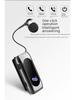 K55 Bluetooth Headset: Vibrating Call Alert, Clip-On Design, Retractable Cable, Smart Connection, Sports Single-Ear In-Ear Style