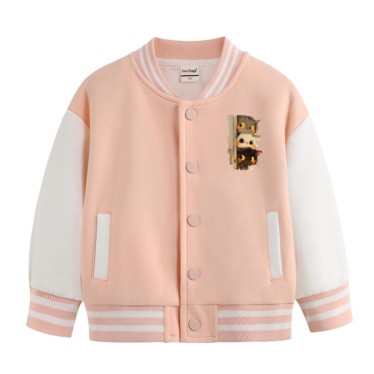

Boys and Girls Autumn Baseball Jackets - Fashionable Children s Casual Wear for Fall and Winter 90 cm