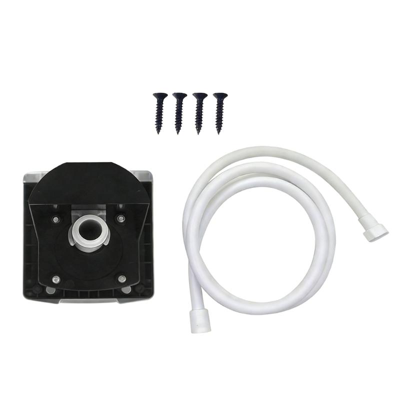 Campers Yacht Shower Box With Magnetic Cover And 180 Degree Opening Flip Lid Water Inlet Adapter With Water Pipe