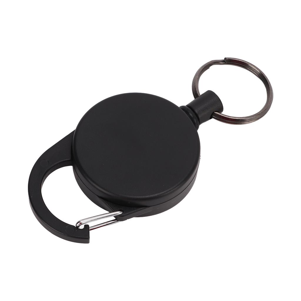 High Resilience Stainless Steel Wire Rope Keychain Metal Retractable Anti Lost Key Chain for Outdoor