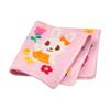 MIKIHOUSE 13-8101-143 Chenille Hand Towel 25 X Cm Bear Rabbit Pucchi Usako Pattern Pink Soft Cotton Baby Kids Boys Girls Gift