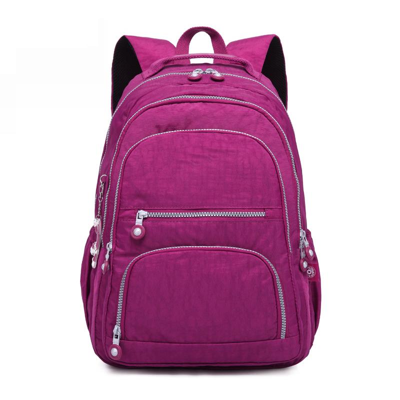 School Backpack for Teenage Girl Mochila Feminina Women Backpacks Sac Nylon Waterproof Casual Laptop Bagpack Female