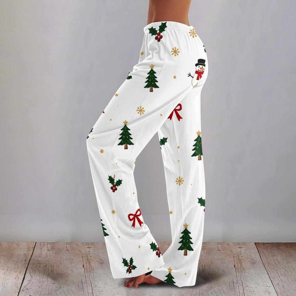 Women's Printed Wide Leg Pants Casual Home Wear for Everyday Relaxing at Home