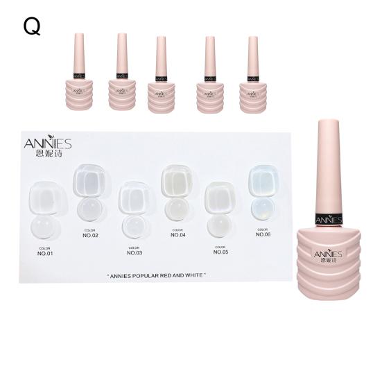 

6шт/компл. нежный гель для дизайна ногтей мягкий натуральный яркий Q