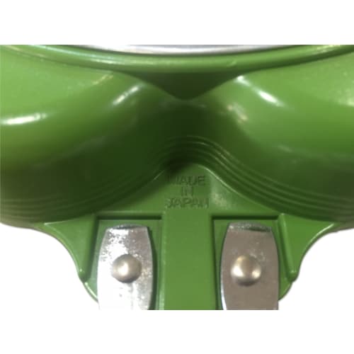 Sugiyama Metal IH Compatible "Shiawase wo Brings Happiness" Four-Leaf Frying Pan, Green, KS-2813