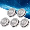 5Pcs Momentary Push Button Switch Metal Auto Reset Ultra Thin Waterproof with LED 19mmDC3~6V Green