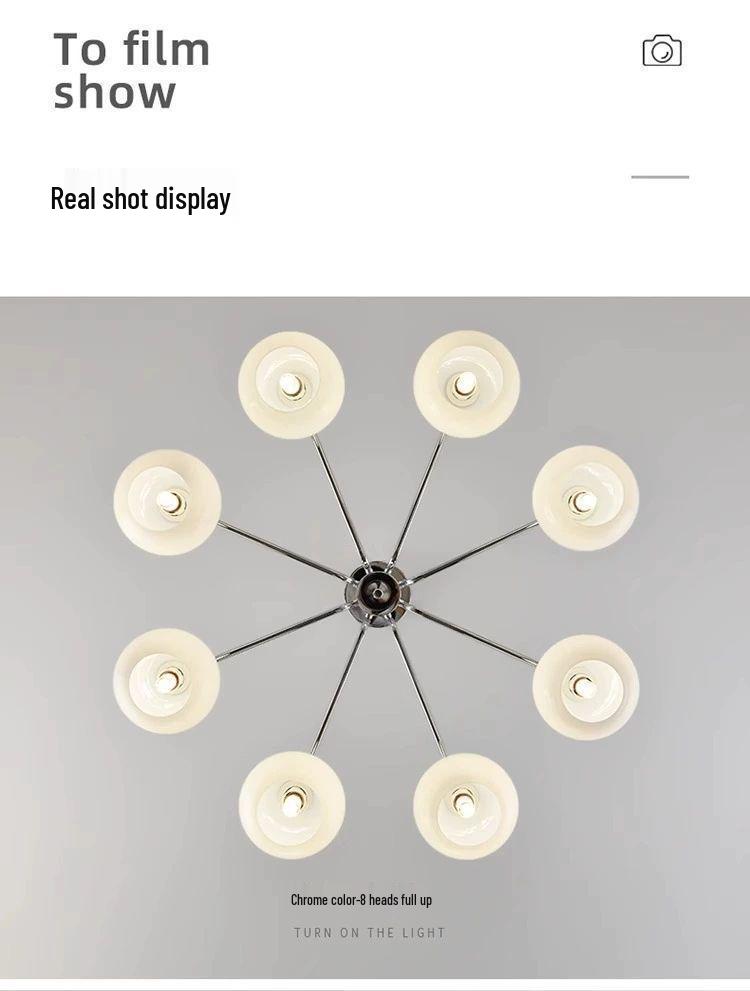 Modern Nordic Cream Chandelier - Luxury Living Room & Restaurant Lighting