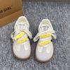 Little White Shoes Round Head Thick Baseplate Women's 2025 Spring New Versatile Height Increase Casual Shoes Lightweight Versatile Casual Women's Shoe