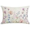 New Linen Plant Flower Waist Pillow Case Living Room Sofa Cushion Cover Home Bedroom Pillow Case