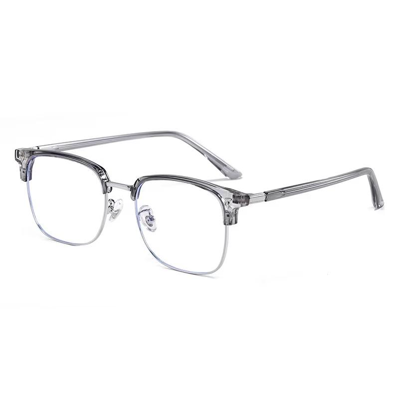 

Фотохромные квадратные очки для зрения с полуободком, защитой от синего света, для женщин, материал TR90, для близорукости, дальнозоркости, прогрессивные очки Single Version&1.56&None