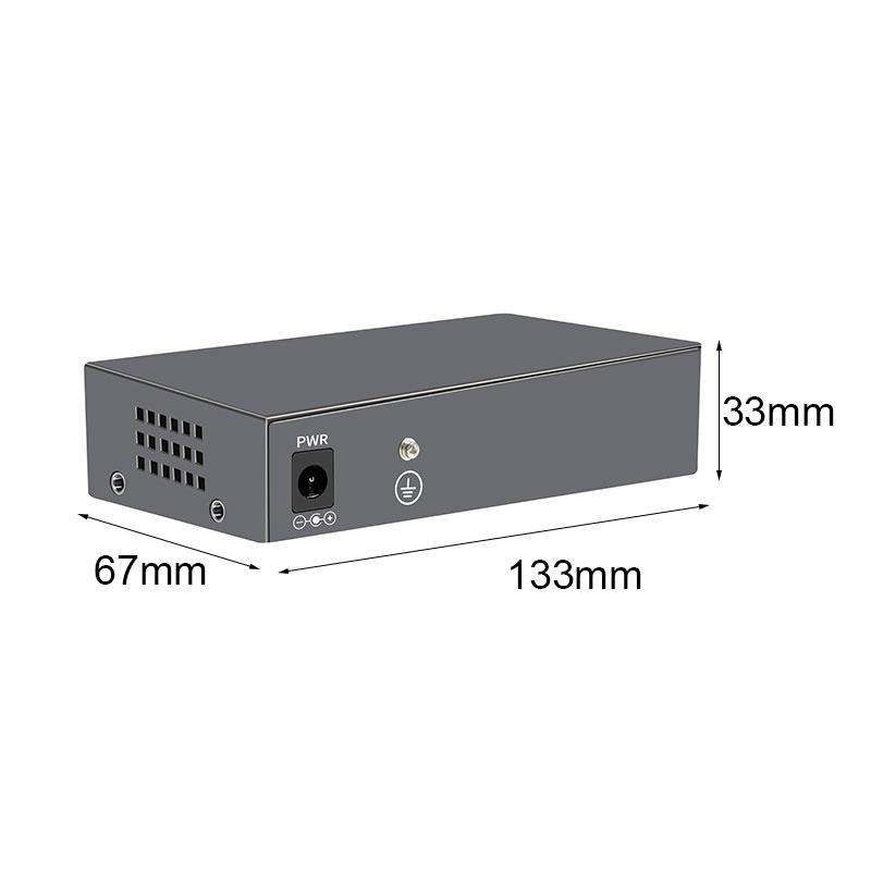2,5 Gbit/s Ethernet-Switch 4 Ports 2500 Mbit/s Netzwerk-Switcher 2 Ports SFP+ Steckplatz 10G Home Lab Hub Internet-Splitter Plug and Play