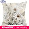 Vintage Floral Script Heritage Pillowcasesliving Room Sofa Cushion Cover, Soft And Comfortable, Bedroom Room Decoration