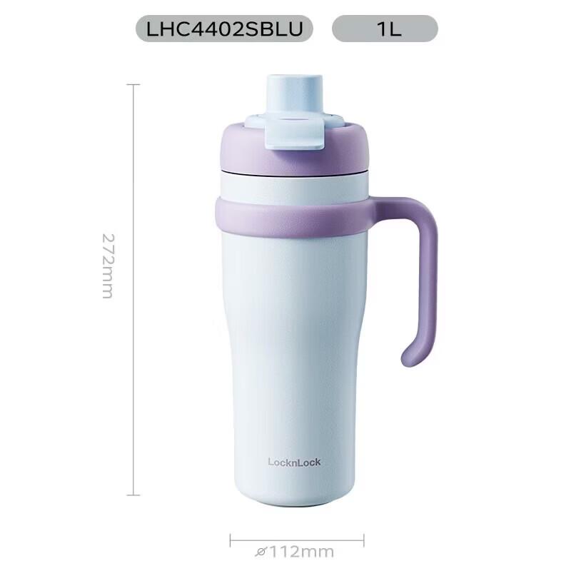 Lock&Lock Jumbo Ceramic Coated Insulated Thermos with Handle