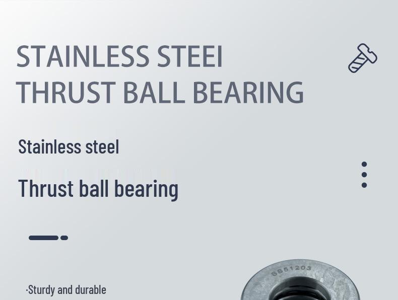 Magnetic Shielding Stainless Steel Thrust Ball Bearing Wear-Resistant 51111-51114 for Electric Tools