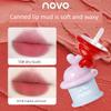 Novo Canned Lip Mud Velvet Matte Low-Saturation Natural Nude Lipstick for Women, Non-Stick and Non-Fading