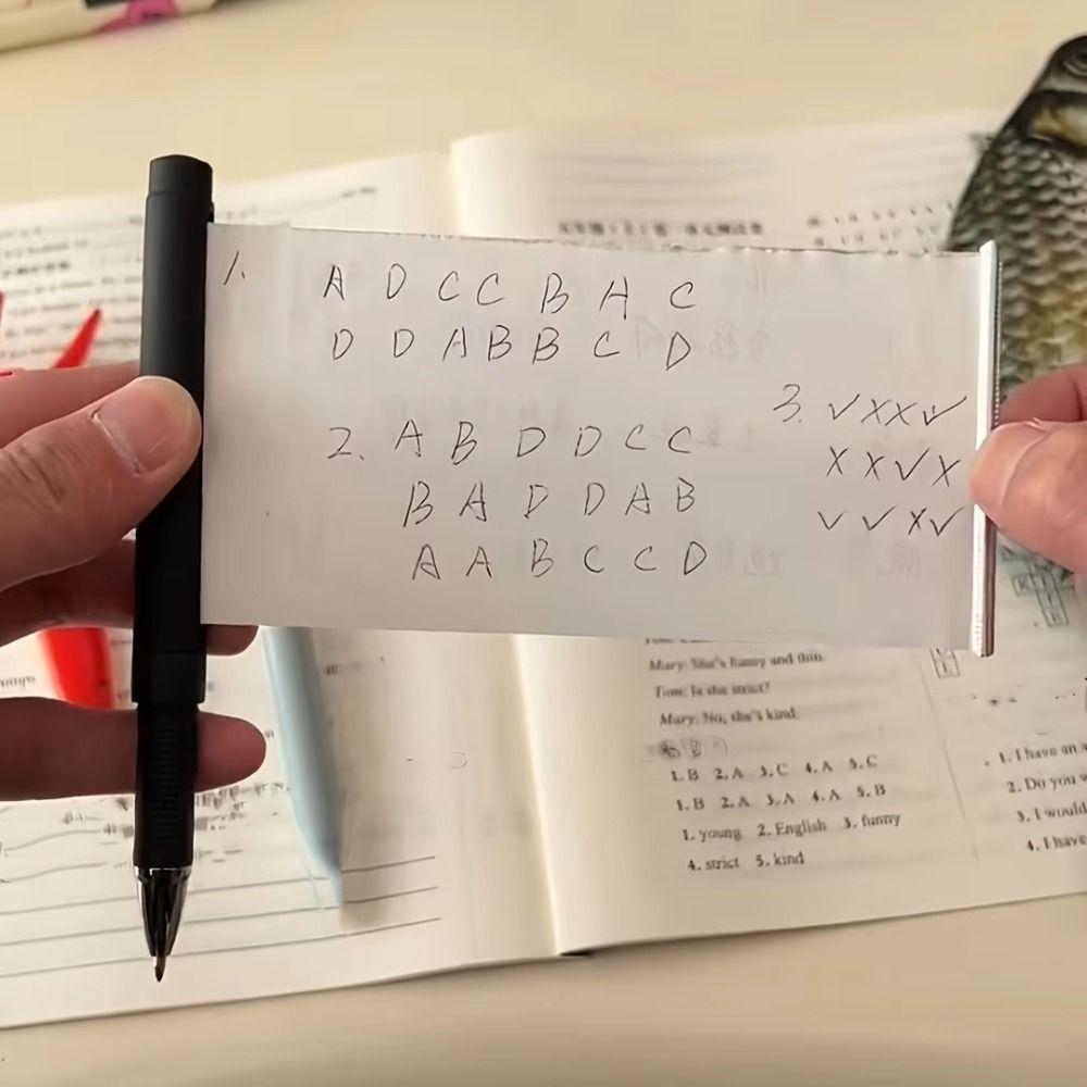 Exams and Notes Pull Paper Pen Educational Notes Paper Pen Retractable Invisible Pen Writing Tool
