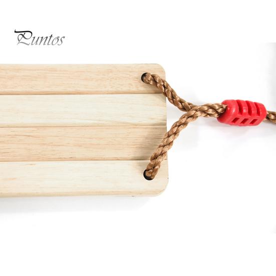 Wooden Swing for Adults Children Outdoor Pastoral Swing with Adjustable Rope 100kg Max Load-Bearing Swing for Yard Garden