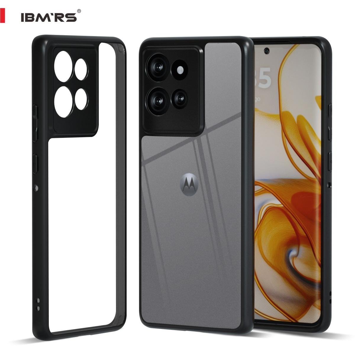 

(В комплекте ремешок на запястье)Чехол IBMRS для Motorola Edge 50, камуфляжный прозрачный защитный чехол для телефона прозрачный