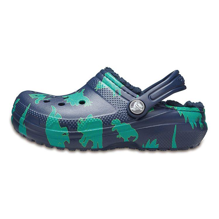 Crocs Lightweight Durable Childrens Cotton Sandals Kids Sandals Blue Green 204817-41D