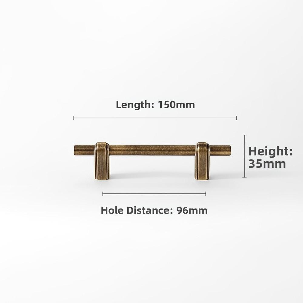 New Solid Brass Cabinet Handles Vintage Modern Drawer Pulls Minimalist Door Knobs Kitchen