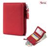 Japanese Style Genuine Leather Slim RFID Wallet for Women - Compact Zippered Coin Purse & Card Holder with Large Capacity (New Design)