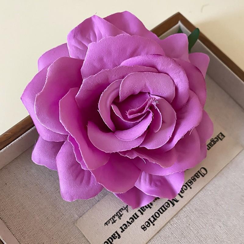 Internet Celebrities with the Same Fabric Flower Hairpin Holiday Wind Sweet Back Head Grab Clip Fashion Niche High-end Hair Accessories Women