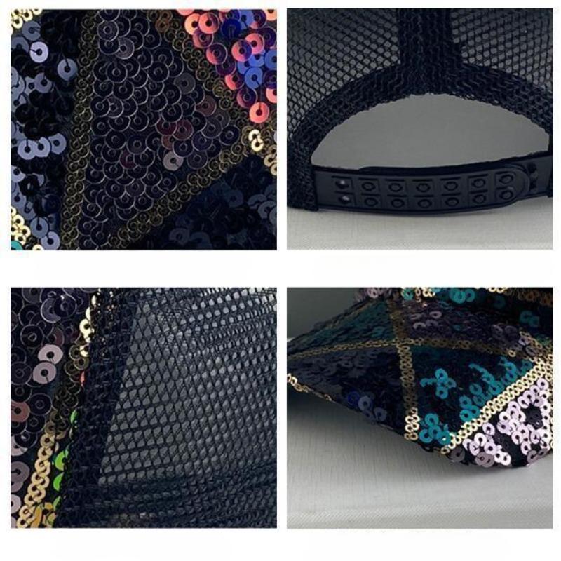 Sunscreen Sunshade Duck Tongue Hat New Versatile Breathable Sequin Baseball Casual Hat for Men and Women In Spring and Summer