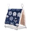 Parrot Warm Tiger Skin Hammock: Thickened Velvet Cotton Nest & Bird Toy for Winter