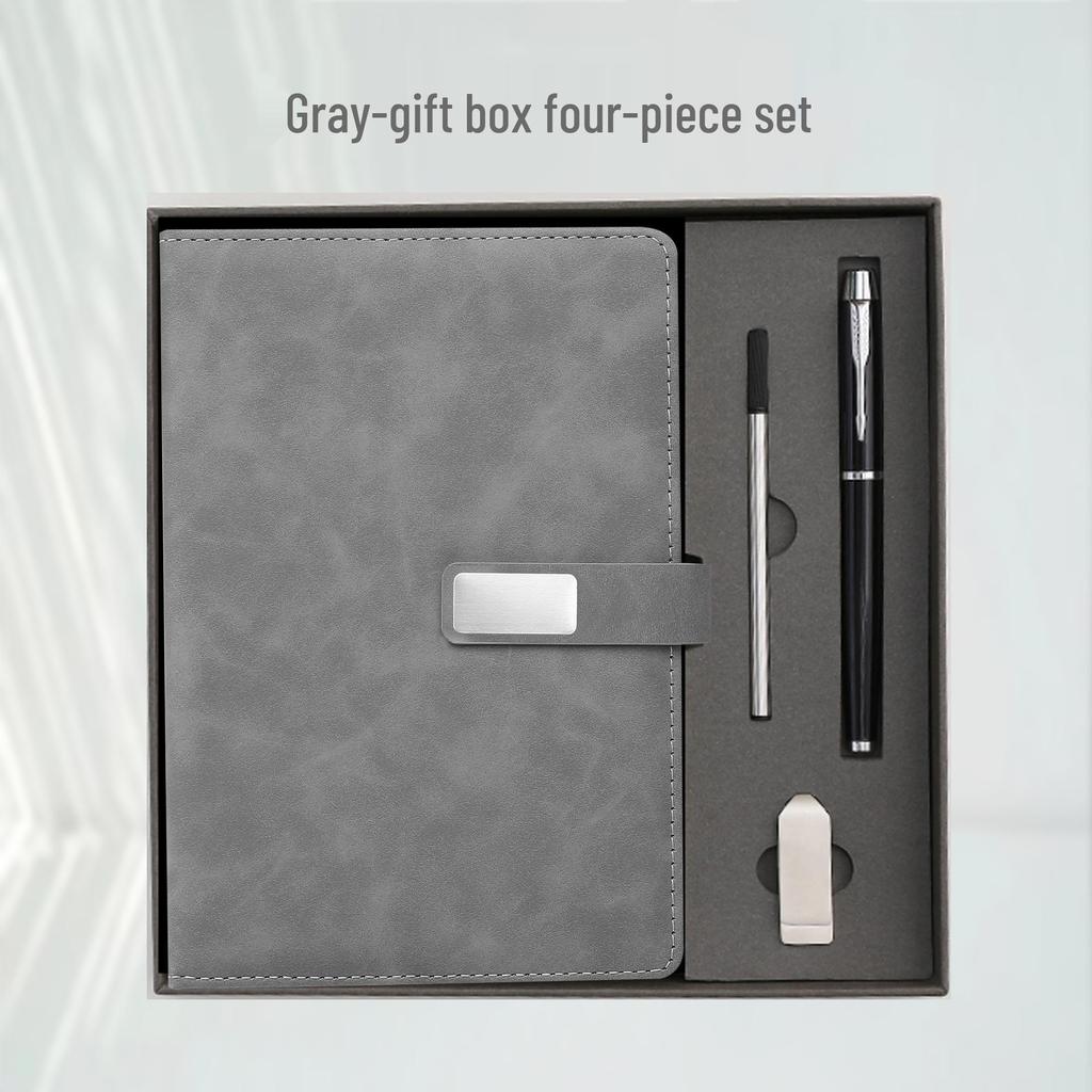 Notizbuch A5 mit individuellem Logo Geschenkset für Geschäft & Meetings