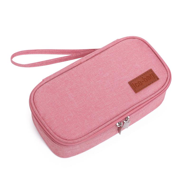 Compact Insulated Breast Milk Cooler and Storage Bag with Ice Pack, Lunch-Style Design