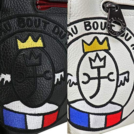 Castelbajac Link Luxury Leather Shoulder Bag 30111 and Popular Brand 030111, Men's Women's, (White (31))