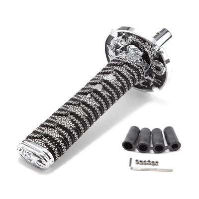 JINGLING Japanese Sword Shift Shift Sword Japanese Sword Shift for and Manual Transmission Includes 4 Silver Knob, Knob, Style, Short, Long, Shape,