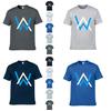 Luxuriöses Alan Walker T-Shirt aus verwaschener Baumwolle mit klassischem Rundhalsausschnitt für Herren in jeder Jahreszeit