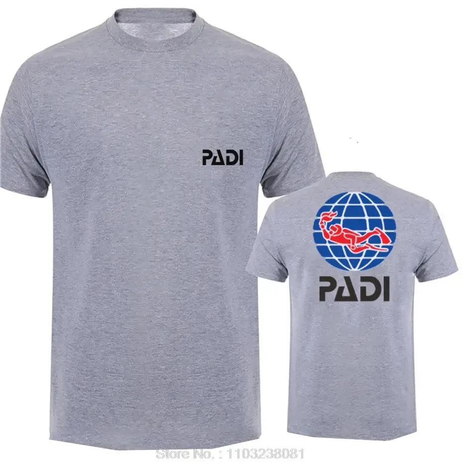 Potápěč Padi Tričko Pánské Ležérní Bavlněné tričko hip hopové tričko Krátký rukáv Topy trička Pánské oblečení Móda Streetwear