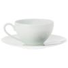 Noritake Tasse und Untertasse 220 ml Frank Lloyd Wright Imperial Blue Mikrowellengeeignet Feines Porzellan & (Kaffee Tee) (Premium Weiß) WT94989/1701