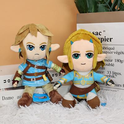 The Legend of Zeldaes Plush Toys Cartoon Kawaii Link Princess Zeldaes Anime Soft Stuffed Animal Doll Room Decoration Kids Gifts