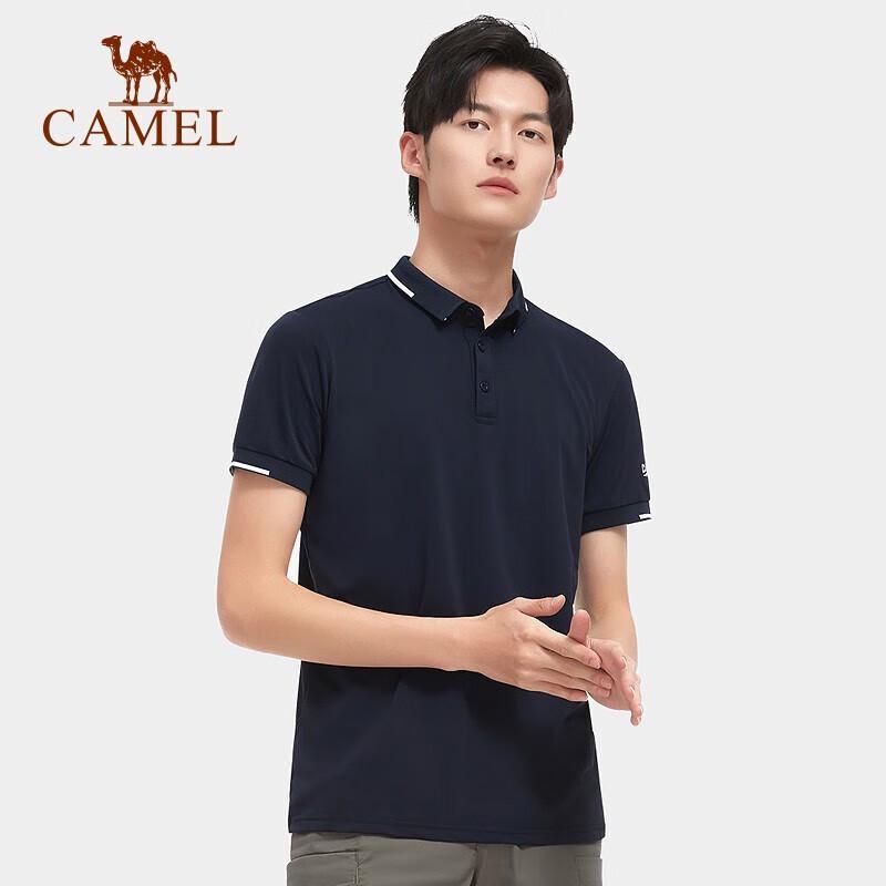 CAMEL Men s Outdoor Quick-Dry Polo T-Shirt V1S2VV931 S
