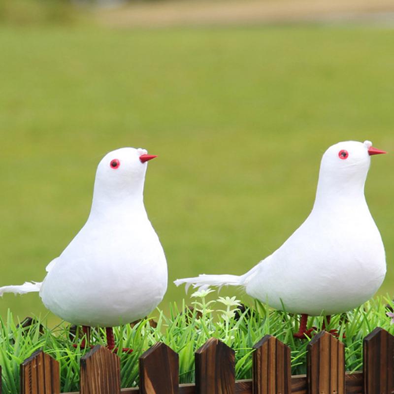 Artificial Simulation Peace Dove Foam Feather Birds Wedding Crafts Ornament