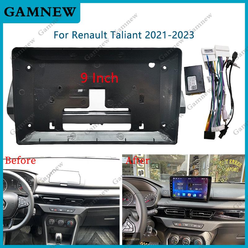 9 Inch Car Frame Fascia Adapter Canbus Box Decoder For Renault Taliant 2021-2023