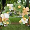 Avocado Green Theme Balloons Garland Green Skin White Gold Confetti Ballon Arch Kit Baby Shower Birthday Party Decoration Globos