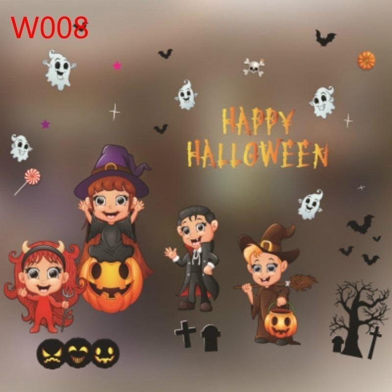 35*50CMFashion Halloween Wall Sticker Art Vinyl Decal Window Home Decor Mural Removable Funny 