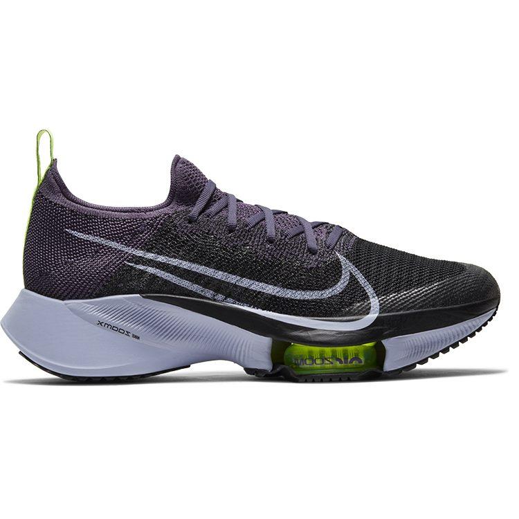 Nike Air Zoom Tempo Next% Flyknit Uva Oscura Negro Volt Mujer CI9924-500