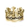 Fashion Classic Retro Crown King Fashion Punk Simple Ring For Men Women's Party Charm Accessories Decoration Gift Creative