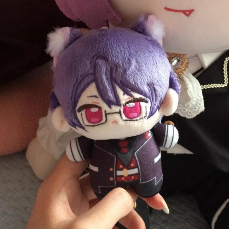 Poupée Sakamaki Raito Sakamaki Ayato 10cm Adorable Poupée en Peluche Corps Étoile de Mer Imprimé Pendentif Cosplay Anime Porte-clés Jouet