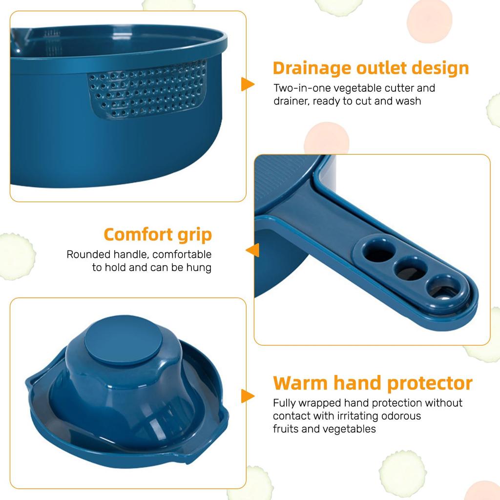 Nine-in-one Vegetable Cutter Multi-functional Carrot and Potato Manual Shredding and Slicing Machine Salad Utensils Kitchen Tool