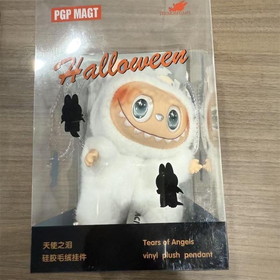 Boneca de Vinil Labubu Mokoko Rosa 1ª Flor da Primavera Doce Coração Kawaii Decoração de Mochila Boneca Edição Limitada Parque de Diversões