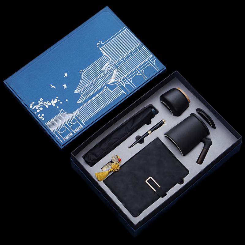 Premium Ceramic Tea Cup Business Gift Set