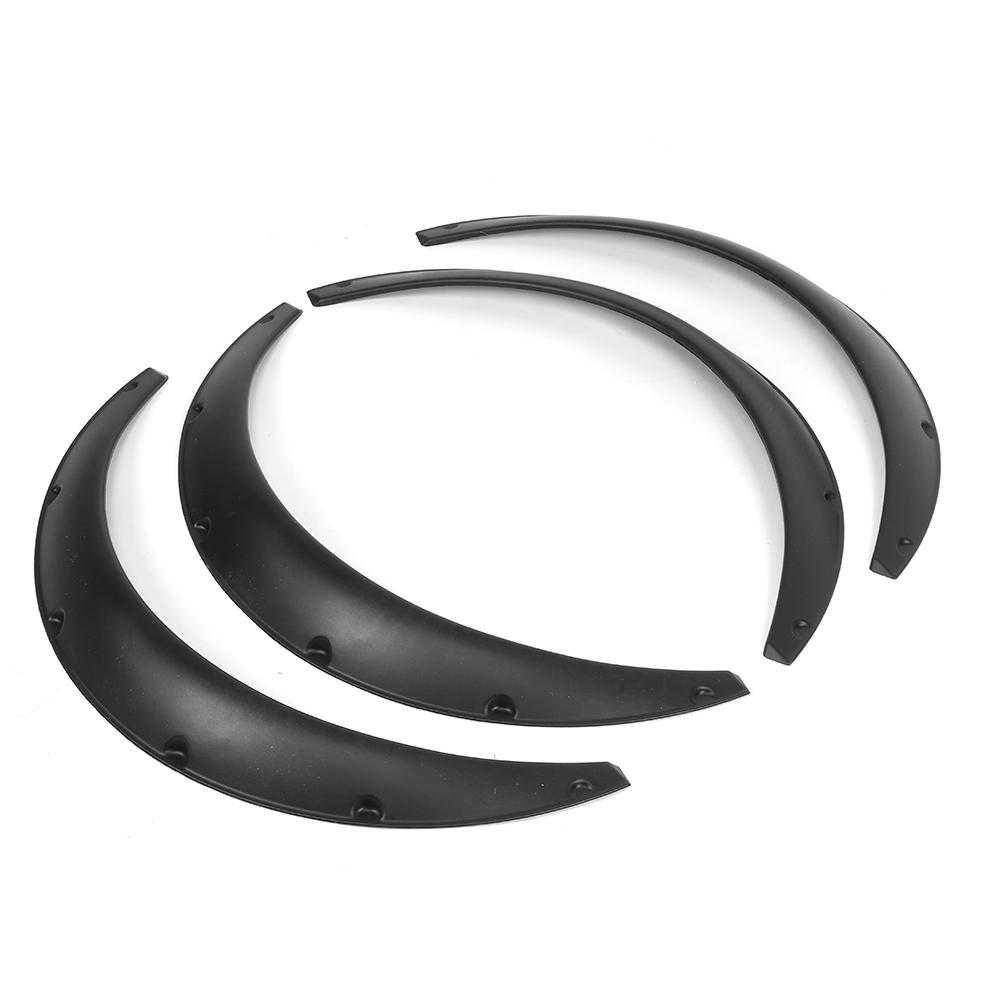 4ks 90mm 3,5in Flexibilní lemy blatníků Široké oblouky nad kola Ochranné lišty proti stříkající vodě Univerzální pro auto SUV Terénní vozidla