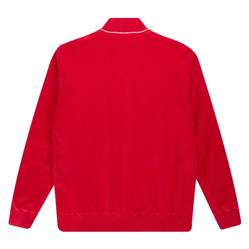 MARTINE GOLF Half&Half Windshield Zip-Up Knit_Red (Men)
